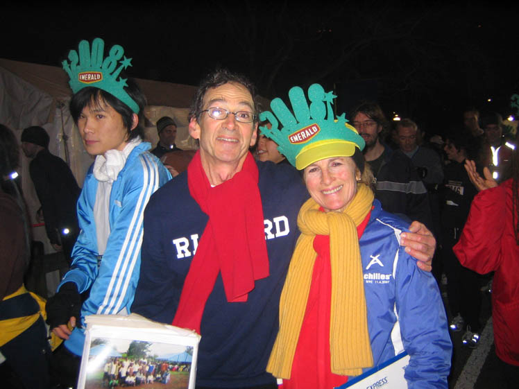 Richard and Jodi after the midnight run in central park