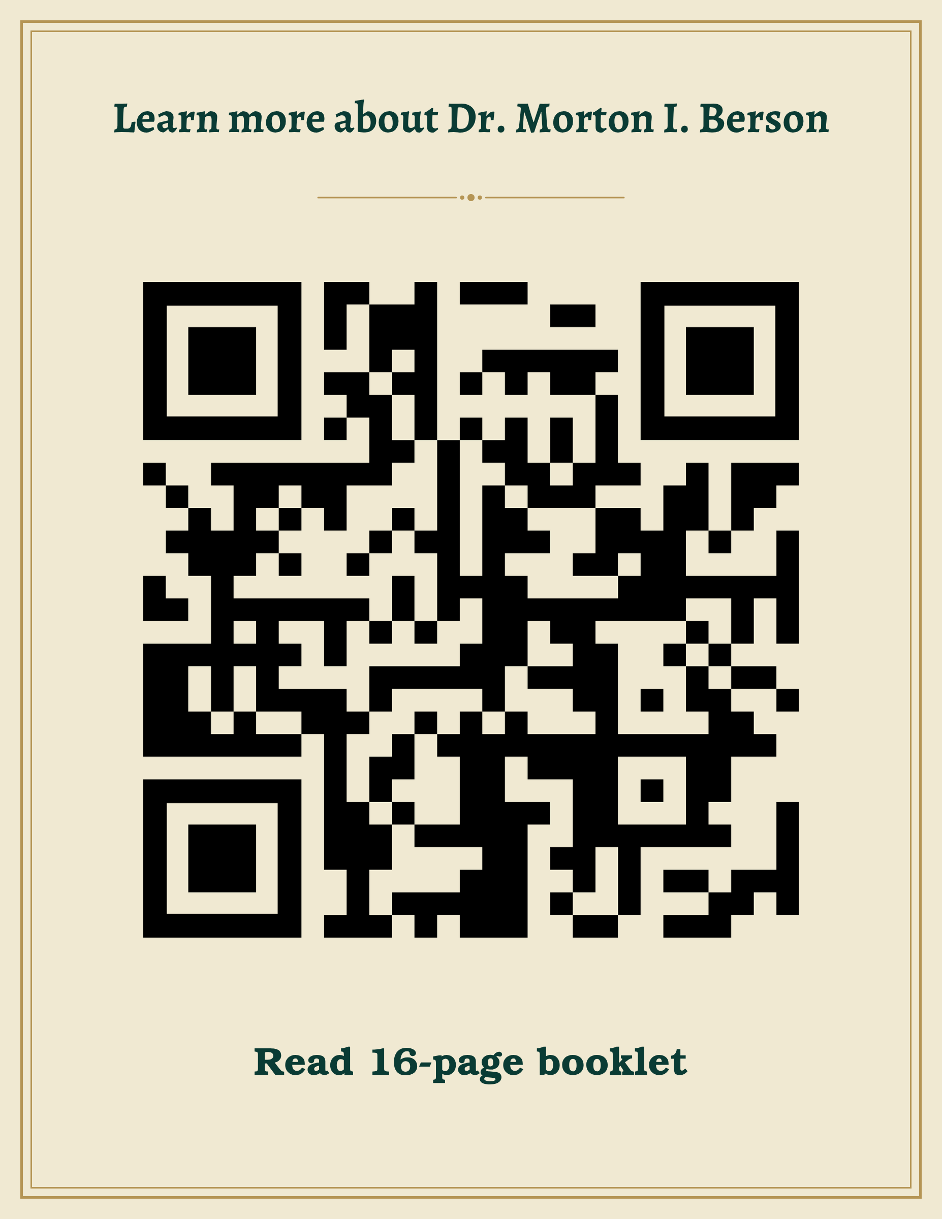Dr. Morton booklet QR code